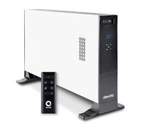 Devola 2000W Convector Heater with Digital Thermostat, LED Display, Remote Control, 24h Timer, ECO Mode, Turbo Fan Modes, Portable Electric Heater with Tip Over & Overheat Protection, White - DVCH2WH