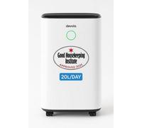 Devola 20L/day Low Energy Dehumidifier, Quiet, Laundry Drying Mode, Dust Filter, Continuous Drainage, Dehumidifiers For Home