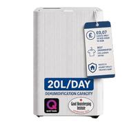 Devola 20L Dehumidifier, Low Energy Home Dehumidifier with Carbon Filter