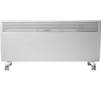 Devola 2400W Eco Electric Panel Heater With Adjustable Thermostat And Timer, Slimline Wall Mounted Or Free Standing - White
