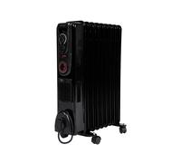 Devola 2500W Oil Filled Radiator (Black) - DVSOR9F25B