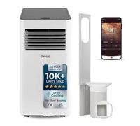 Devola 4-in-1 WiFi Portable Air Conditioner 10000 BTU with Dehumidifier & Fan Mode, Smart App Control, 2 Window Kits Included, Timer & Sleep Mode, Energy Class A, for Rooms up to 28 m²
