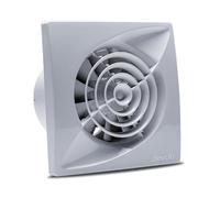 Devola 4 inch 100m Bathroom Extractor Fan, Quiet Mixed Flow Tile Fan, With Timer, Made in Britain