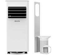 Devola 7000 BTU Portable Air Conditioner, Compact Air Conditioning Unit with Cooling, Fan & Dehumidifier Modes, Energy Efficient, Quiet Operation, Window Vent Kit Included, Ideal for Rooms up to18 m²