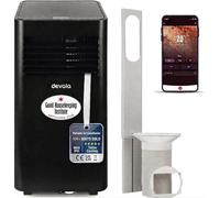 Devola 9000 BTU WiFi Portable Air Conditioner, 4-in-1 Cooling, Dehumidifier Fan Modes & Sleep Mode, 24H Timer, 2 Window Venting Kit Included, Air Conditioning Unit For Rooms Up to 20㎡
