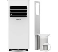 Devola Compact 5000 BTU WiFi Portable Air Conditioner for Small Rooms, 4-in-1 Cooling, Dehumidifier & Fan, Sleep Mode, Remote, 24H Timer, 2 Window Kits