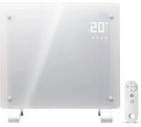 Devola Smart Electric Glass Panel Heater 1000W With Wifi & Alexa, Timer, Wall Or Floor Mounted, Energy Efficient, Lot 20 - White