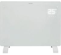 Devola Smart Electric Glass Panel Heater 1500W With Wifi & Alexa, Timer, Wall Or Floor Mounted, Energy Efficient, Lot 20 - White