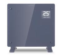 Devola Wifi Enabled Smart Electric Glass Panel Heater 1000W | Wall Mounted Radiator & Free Standing Low Energy Heater, Works With Alexa | Lot 20 complaint, DVPW1000G (Grey) (1000, Watts)