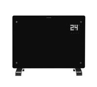 Devola Wifi Enabled Smart Electric Glass Panel Heater 1500W, Alexa Heating Control, Open Window Detection, Wall & Free Standing