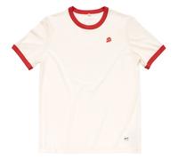 Devold - Archive Ringer Tee - Merino shirt size M, white/ chilli