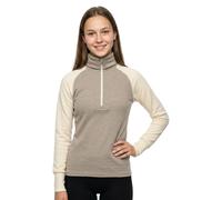 Devold of Norway - Women's half-zip thermal top in merino wool and silk - Expedition Merino Silk Zip W Offwhite/Stone for Women in Wool - Size M - Beige Beige M