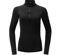 Devold of Norway - Half-zip thermal top in merino wool - Duo Active Merino 205 Z.Neck W Black for Women in Wool - Size L Black L