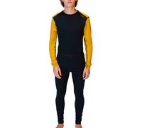 Devold of Norway - Merino wool T-shirt and thermal tights set - Multi Sport Merino 190 Set M Ink/Arrowwood for Men in Wool - Size XL - Yellow Yellow XL