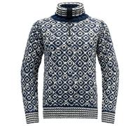 Devold Of Norway Svalbard Wool Zip Neck Sweater White,Blue XS