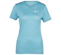 Devold - Women's Active Birds Tee - Merino shirt size XL, skyblue