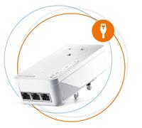 Devolo 8504 PowerLine network adapter 2400 Mbit/s Ethernet LAN White 1 pc(s)