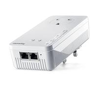 Devolo 8703 Wi-Fi ac Repeater Plus (Wi-Fi Booster with Plug Socket, Faster Internet using Dual Wi-Fi, Compatible with all Routers, (1,200 mbps, 2x LAN Ports, AP mode, Access Point), White