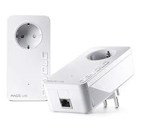 devolo Magic 1-1200 LAN Starter Kit: Set of 2 Powerline Adapters for Internet throughout the Home, Ideal for Home Office (1200 Mbps, 1x Gigabit LAN Port, G.hn)