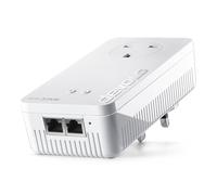 devolo Magic 2 WiFi 6 next Add-on adapter, Wi-Fi Powerline adapter, up to 3,000 Mbps via Wi-Fi 6, Mesh Wi-Fi, 2x Gigabit Ethernet port, white