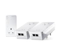 devolo Magic 2 WiFi 6 next Multiroom Kit, Wi-Fi Powerline adapter, up to 3,000 Mbps via Wi-Fi 6, Mesh Wi-Fi, 2x Gigabit Ethernet port, white