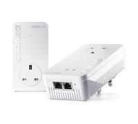 devolo Magic 2 WiFi 6 next Starter Kit, Wi-Fi Powerline adapter, up to 3,000 Mbps via Wi-Fi 6, Mesh Wi-Fi, 2x Gigabit Ethernet port, white