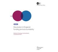 Devolution in England: funding and accountability