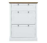 Devon 3 Tier Shoe Rack White