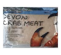 Devon Crab Meat 227g - Premium Handpicked Fresh White & Brown Crab Meat from the South Devon Coast, Ready to Eat, Rich & Sweet Flavour