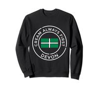 Devon Cream Always First Scone Devon Flag Sweatshirt