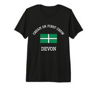 Devon Cream On First Crew Scone Devon Flag Premium T-Shirt