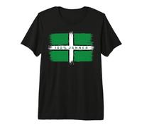 Devon Flag for Proud Janner or Plymothian Plymouth Pride UK Premium T-Shirt