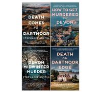 Devon Mysteries 4 Books Collection Set by Stephanie Austin (Books 6-9) (Death Comes to Dartmoor, A Devon Midwinter Murder, Death on Dartmoor Edge, How to Get Murdered in Devon)