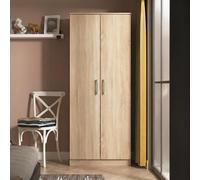 Devon Plain Tall Wardrobe - 2 Door - Oak