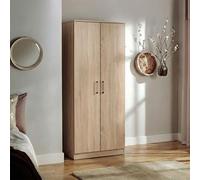 Devon Plain Wardrobe - 2 Door - Oak