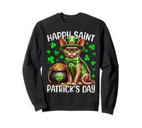 Devon Rex Cat Happy Saint Patricks Day Cat Sweatshirt