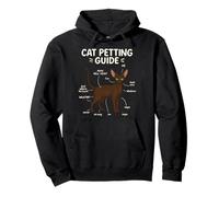 Devon Rex Cat Petting Guide Funny Cat Lover Pullover Hoodie