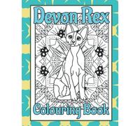 Devon Rex Colouring Book: Cute cat gifts for cat lover