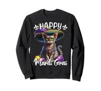 Devon Rex Happy Mardi Gras Devon Rex Sweatshirt