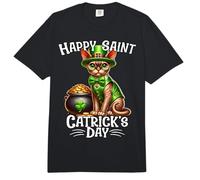 Devon Rex Happy Saint Catricks Day Devon Rex Cat Comfort Colors Adult Heavyweight T-Shirt