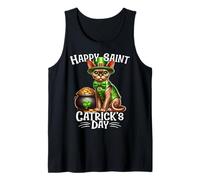 Devon Rex Happy Saint Catricks Day Devon Rex Cat Tank Top