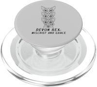 Devon Rex: Mischief and Grace Funny cat lover design PopSockets PopGrip for MagSafe