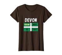 Devon T Shirt Cream Must Go First on Your Scone T-Shirt, Women, Brown, Large