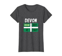 Devon T Shirt Cream Must Go First on Your Scone T-Shirt, Women, Dark Heather Grey, Small