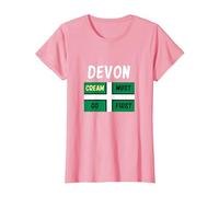 Devon T Shirt Cream Must Go First on Your Scone T-Shirt, Women, Pink, Large