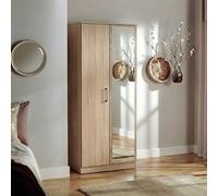 Devon Wardrobe - 2 Door - 1 Mirror - Oak