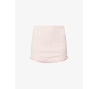 Devon Windsor Womens Devon Windsor Bianca Woven Mini Skirt Rose Cream L