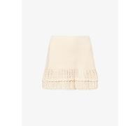 Devon Windsor Womens Devon Windsor Wrenn Crochet Mini Skirt Vanilla S