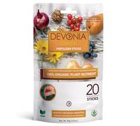 Devonia 100% Organic Plant Fertiliser (20 Sticks) | All Purpose Slow-Release Plant Food for Vegetables, Fruits, Flowers & Houseplants | Easy Use, No Mess | Feeds Up To 12 Weeks | Water Resistant