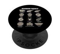 Devonian Fossils Chart - Ancient Marine Life & Early Plants PopSockets Adhesive PopGrip